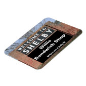 WELKOM BIJ SHELBY Willis Sandwich Shop Flexibel Magneet (Linkerzijde)