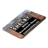WELKOM BIJ SHELBY Willis Sandwich Shop Flexibele M Magneet (Linkerzijde)