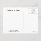 Welkom bij Sisters Briefkaart (Achterkant)