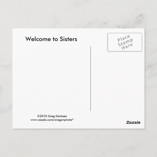Welkom bij Sisters Briefkaart (Achterkant)