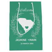 Welkom bij South Carolina bruiloft bevoordeelt aan Medium Cadeauzakje (Voorkant)