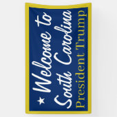 Welkom bij South Carolina Trump Banner (Verticaal)
