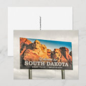 Welkom bij South Dakota Sign Briefkaart (Voorkant / Achterkant)