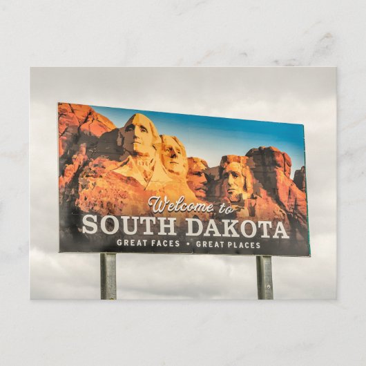 Welkom bij South Dakota Sign Briefkaart (Voorkant)