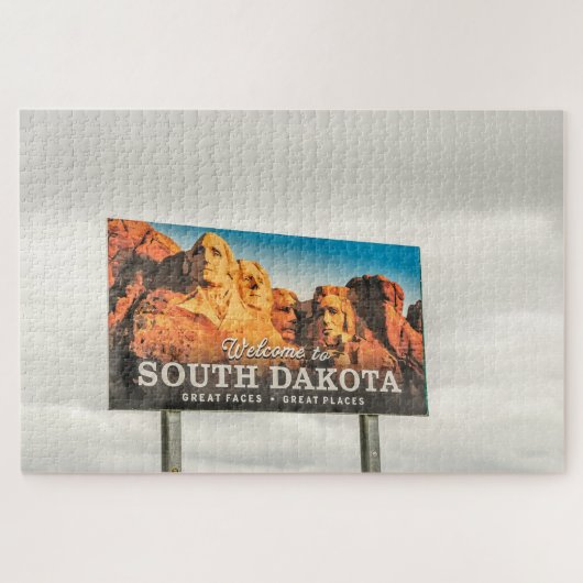 Welkom bij South Dakota Sign Legpuzzel (Horizontaal)