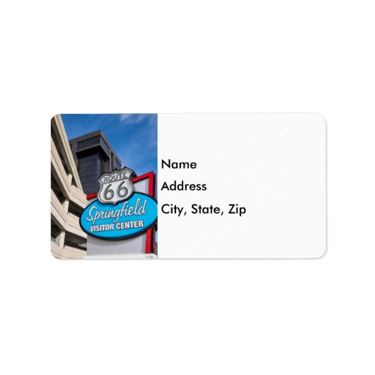 Welkom bij Springfield Etiket (Voorkant)