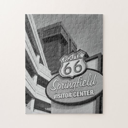 Welkom bij Springfield Grayscale Legpuzzel (Verticaal)