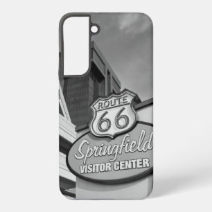 Welkom bij Springfield Grayscale Samsung Hoesje Samsung Galaxy Hoesje