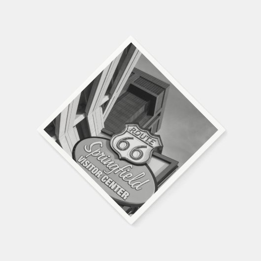 Welkom bij Springfield Grayscale Servetten (Hoek)