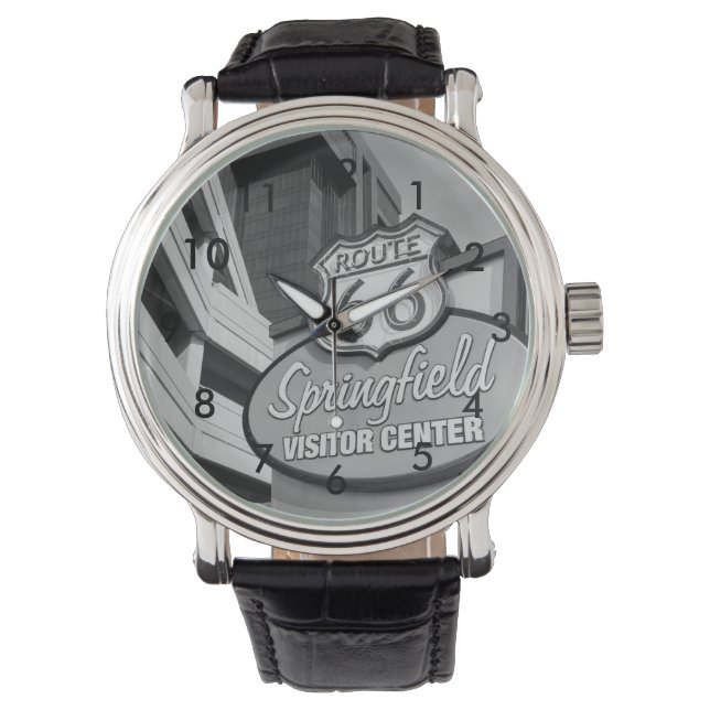Welkom bij Springfield Grayscale Watch Horloge (Voorkant)