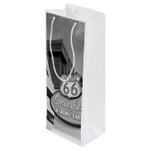 Welkom bij Springfield Grayscale Wijn Cadeautas (Achterkant Gekanteld)