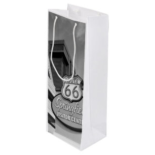 Welkom bij Springfield Grayscale Wijn Cadeautas