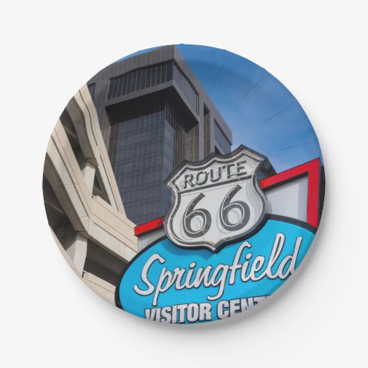 Welkom bij Springfield Papieren Bordje (Voorkant)