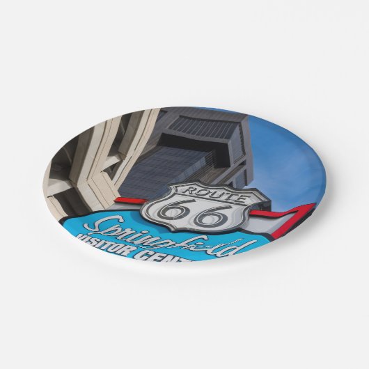 Welkom bij Springfield Papieren Bordje (Gekanteld)