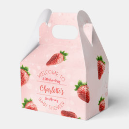 Welkom bij Strawberry Baby shower Favoriet Box Bedankdoosjes