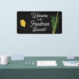 Welkom bij Succah Lulav Banner - gepersonaliseerd