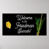Welkom bij Succah Personalized Lulav Poster (Voorkant)