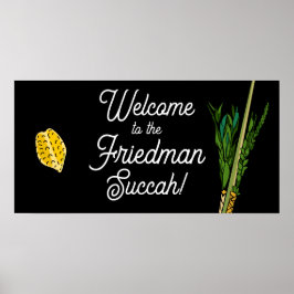 Welkom bij Succah Personalized Lulav Poster