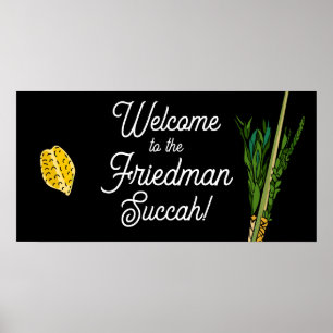 Welkom bij Succah Personalized Lulav Poster