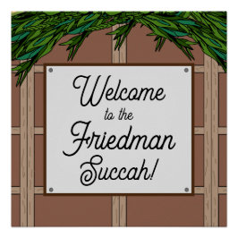 Welkom bij Succah Personalized square poster