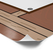 Welkom bij Succah Personalized square poster (Hoek)