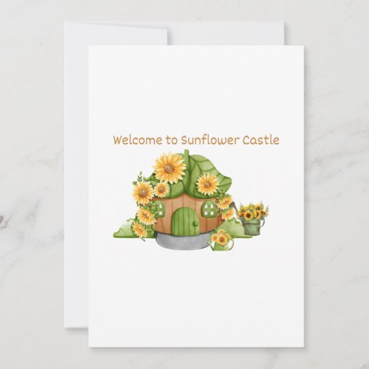 Welkom bij Sunflower Castle op een Kaart (Voorkant)