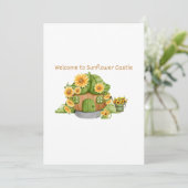 Welkom bij Sunflower Castle op een Kaart (Staand voorkant)
