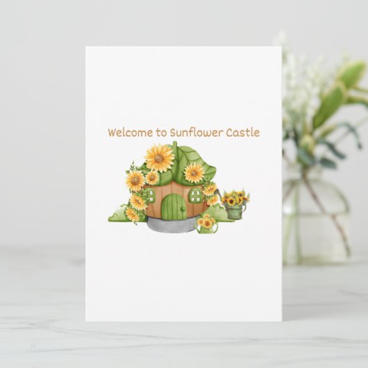 Welkom bij Sunflower Castle op een Kaart (Staand voorkant)