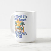 Welkom bij Sunset Beach -  Vibes Koffiemok (Voorkant links)