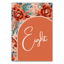Welkom bij Tafelnummers | Boho Terracotta Floral