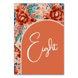 Welkom bij Tafelnummers | Boho Terracotta Floral