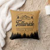 Welkom bij Telluride Colorado Wedding Minimalist Kussen (Deken)