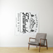 Welkom bij Telluride Colorado Wedding Minimalist Wandkleed (In Situ (horizontaal))