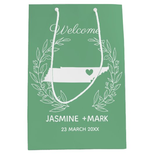 Welkom bij Tennesse bruiloft op maat Medium Cadeauzakje (Voorkant)