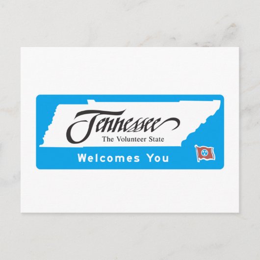 Welkom bij Tennessee - Verenigde Staten Briefkaart (Voorkant)