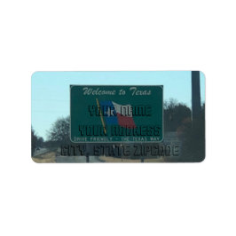 Welkom bij Texas Adresetiketten Etiket