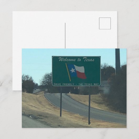 Welkom bij Texas Briefkaart (Voorkant / Achterkant)