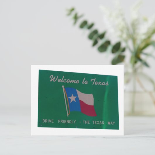 Welkom bij texas briefkaart (Staand voorkant)