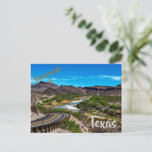 Welkom bij Texas briefkaart (Staand voorkant)