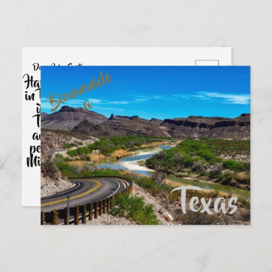 Welkom bij Texas briefkaart (Voorkant / Achterkant)