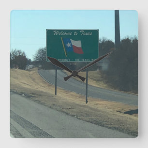 Welkom bij Texas Clock Vierkante Klok
