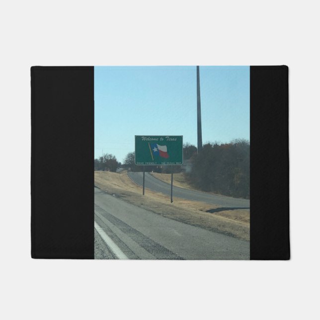 Welkom bij Texas Doormat Deurmat (Voorkant)