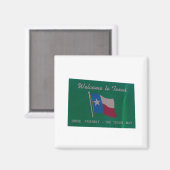 Welkom bij texas magneet (Voorkant / Achterkant)