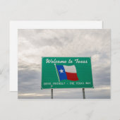 Welkom bij Texas Sign - De Lone Star State Briefkaart (Voorkant / Achterkant)