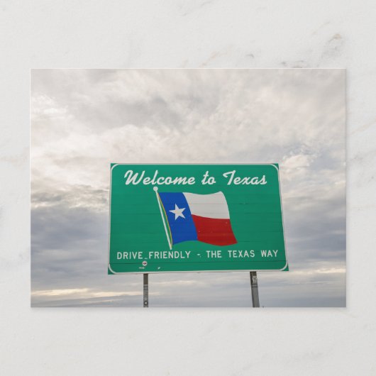 Welkom bij Texas Sign - De Lone Star State Briefkaart (Voorkant)