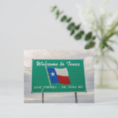 Welkom bij Texas Sign - De Lone Star State Briefkaart (Staand voorkant)