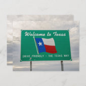Welkom bij Texas Sign - De Lone Star State Briefkaart (Voorkant / Achterkant)