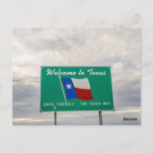 Welkom bij Texas Sign - De Lone Star State Briefkaart (Achterkant)