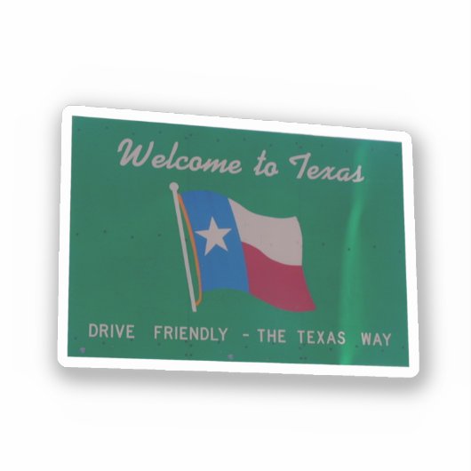 Welkom bij Texas Sticker (Voorkant)
