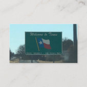 Welkom bij Texas Visitekaartjes (Voorkant)